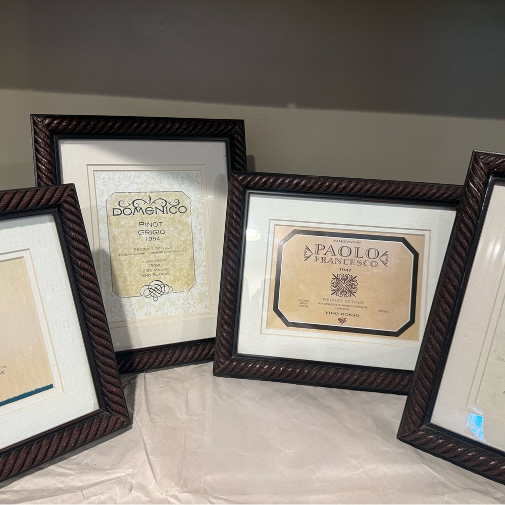 Elegant Brown Rope-Design Picture Frame Set